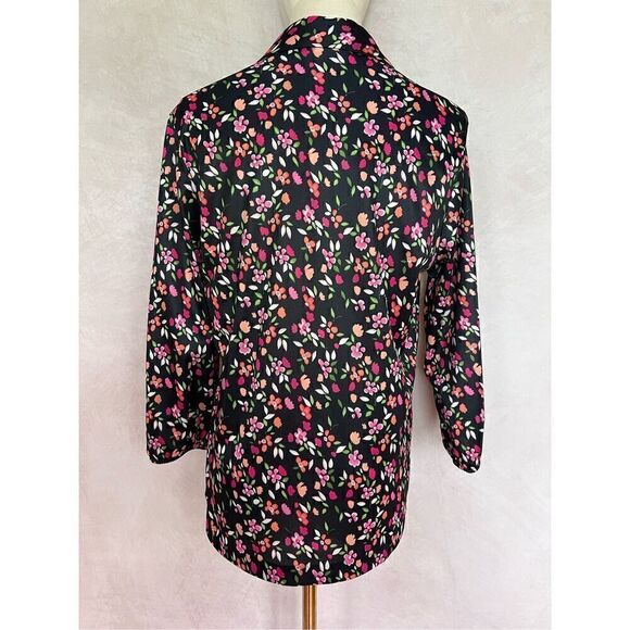 Retro Style Floral Blouse - Picture 3 of 4